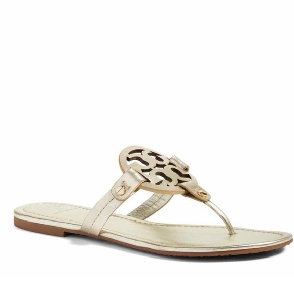 Authentic Tory Burch Miller sandals spark gold - Picture 8 of 8